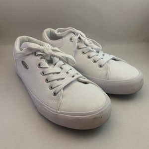 Women's White Lugz Ally Canvas Sneakers Size 8.5